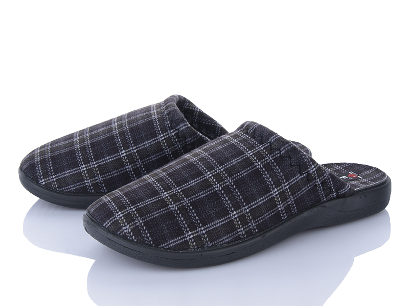 Тапочки Soylu (40-45) FX002 grey (зима)