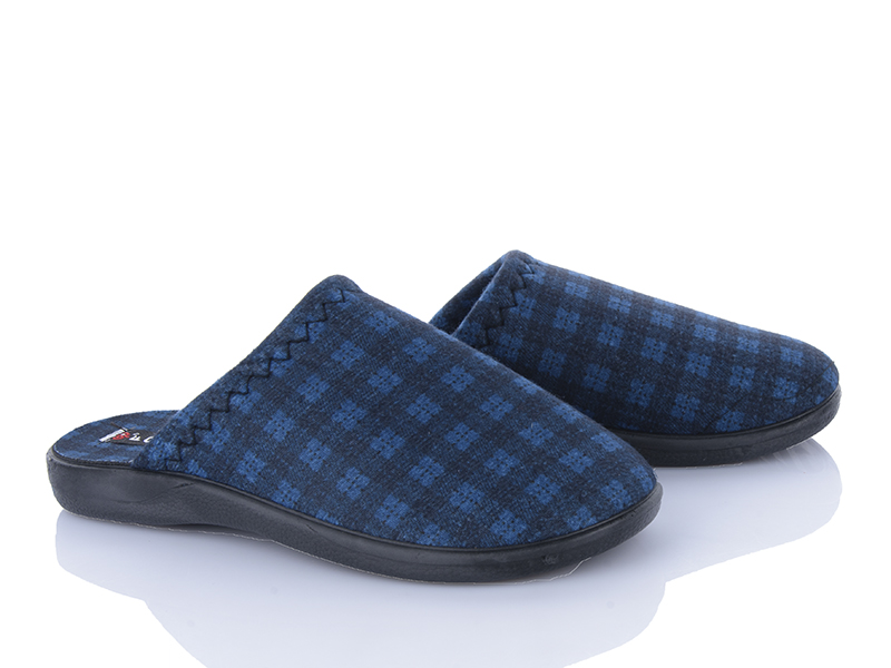Тапочки Soylu (40-45) FX003 blue (зима)