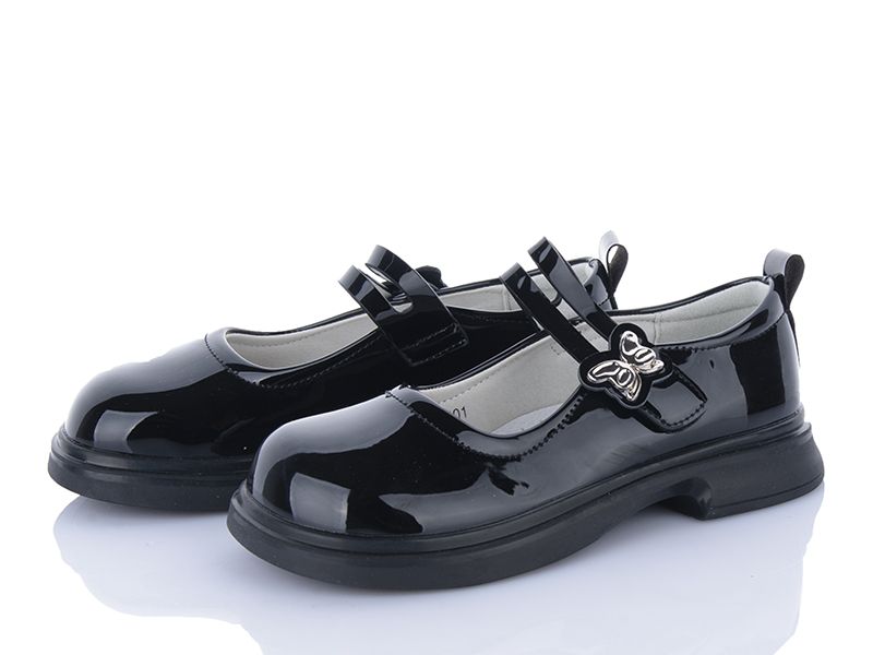 Туфли Clibee (31-36) B1601 black (деми)