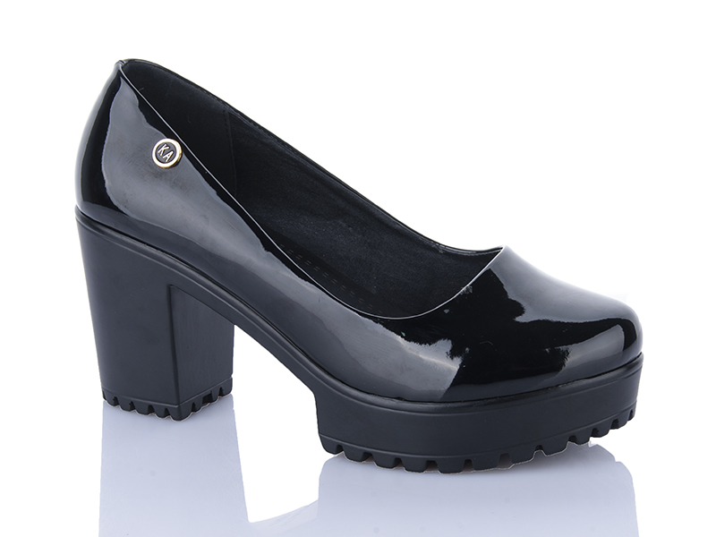 Туфли ABA (36-41) 001 black (деми)