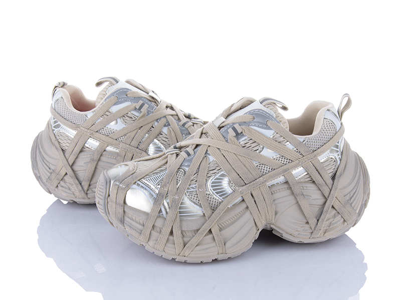 Кроссовки Clibee (35-40) D2582 beige (деми)