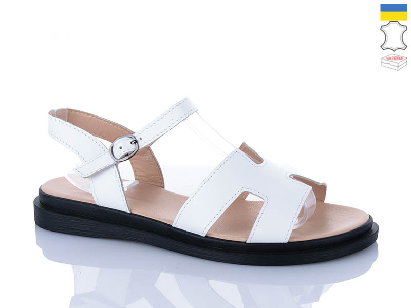 Босоножки Sali (36-40) 513 білий к. (лето)