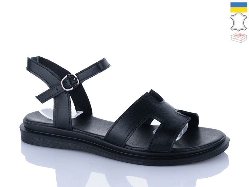 Босоножки Sali (36-40) 513 чорний к. (лето)