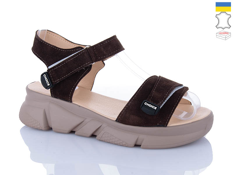 Босоножки Sali (36-40) 701-25 корич.з. (лето)