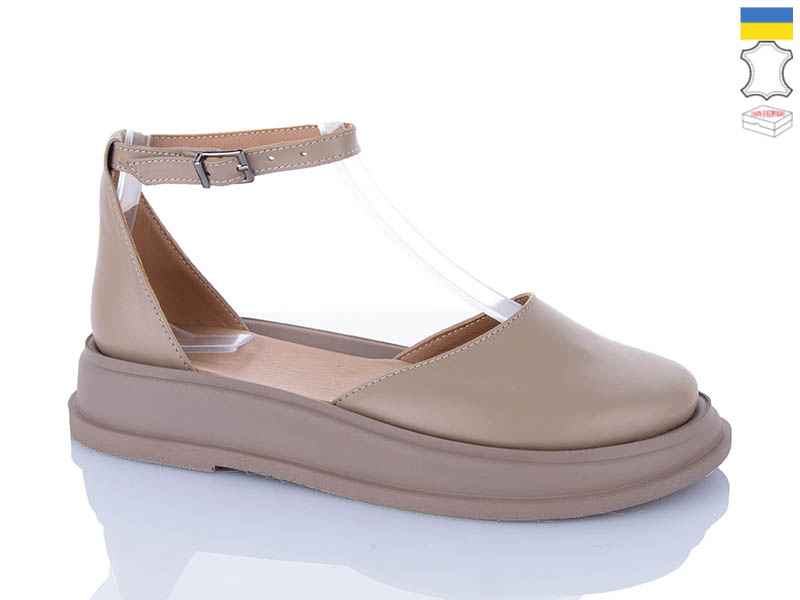 Туфли Sali (37-41) 2222 капучино кап-п. (лето)