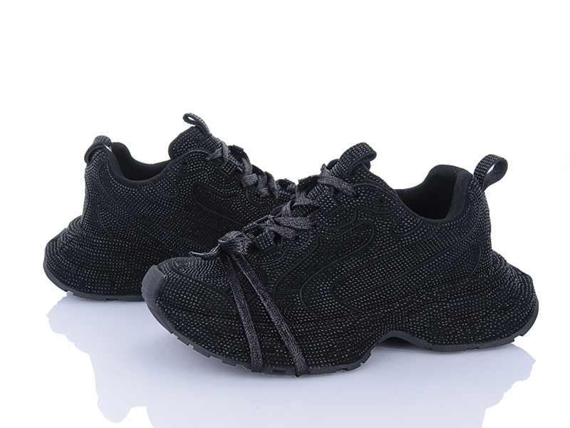 Кроссовки Clibee (36-40) D610-1 black (деми)