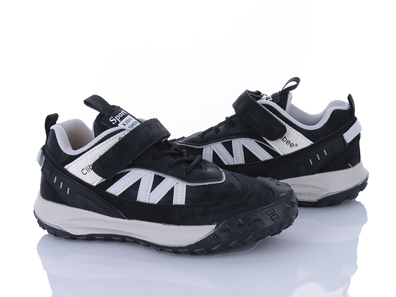 Кроссовки Цветик (32-37) LC51 black-grey (деми)