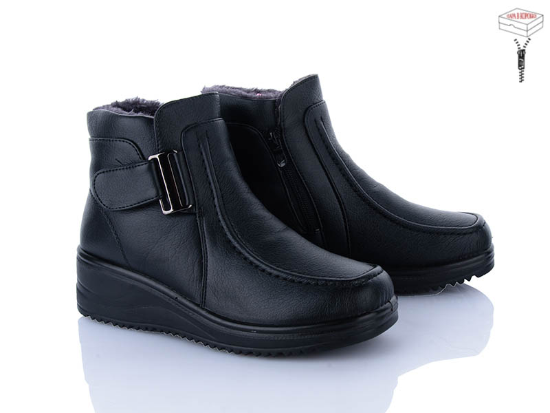 Ботинки Yuemingzu (37-43) 9901 black (зима)