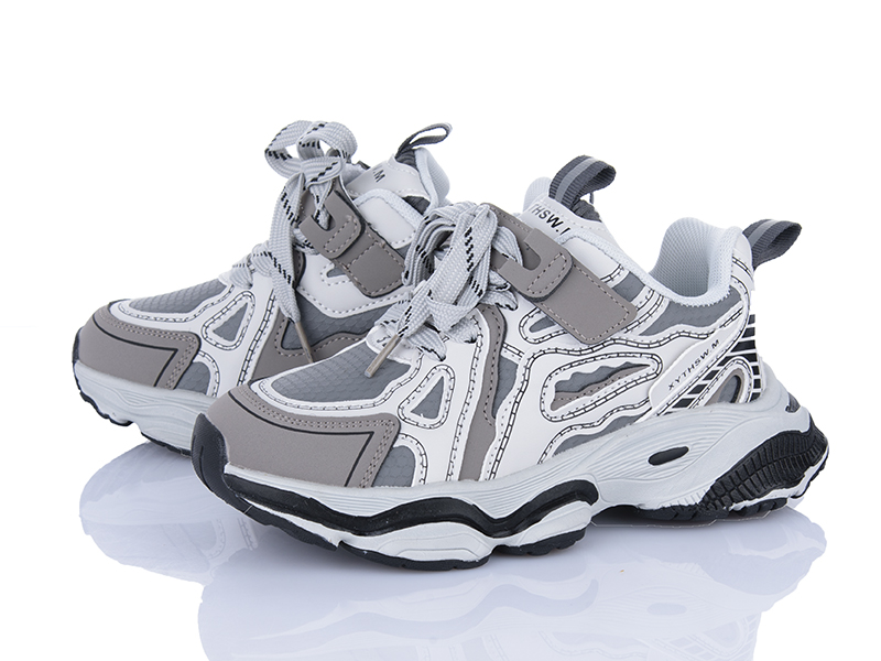 Кроссовки Clibee (32-37) A6628 grey (деми)