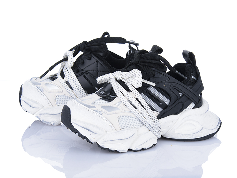 Кроссовки Clibee (27-30) N250501 black-white (деми)