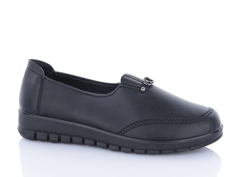 Туфли Baolikang (38-43) 5503 black (деми)