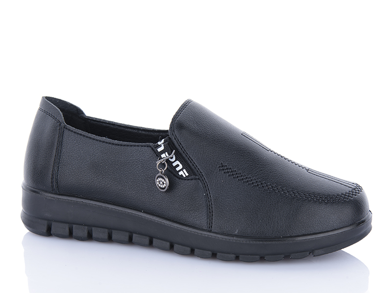 Туфли Baolikang (38-43) 5508 black (деми)