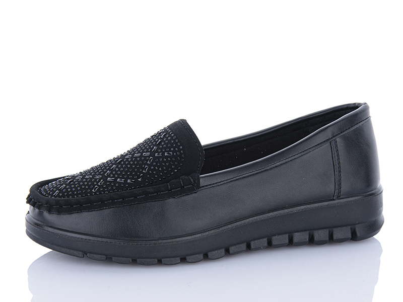 Туфли ABA (37-42) 5090 black (деми)