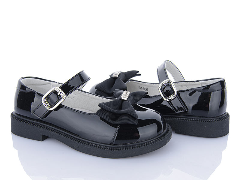 Туфли Clibee (31-36) B1666P black (деми)