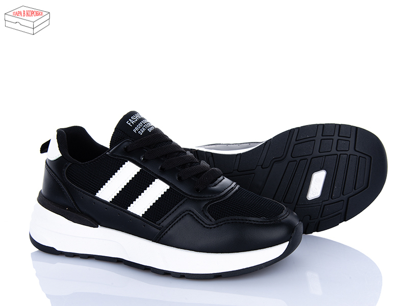 Кроссовки Ailaifa (36-41) N12 black-white (деми)