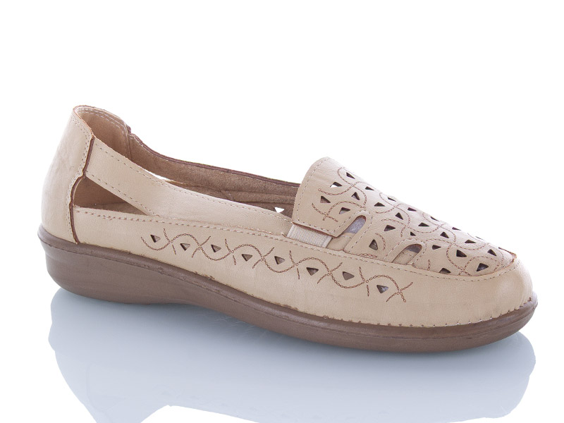 Туфли Yuemingzu (37-43) 213 beige-old-1 (лето)