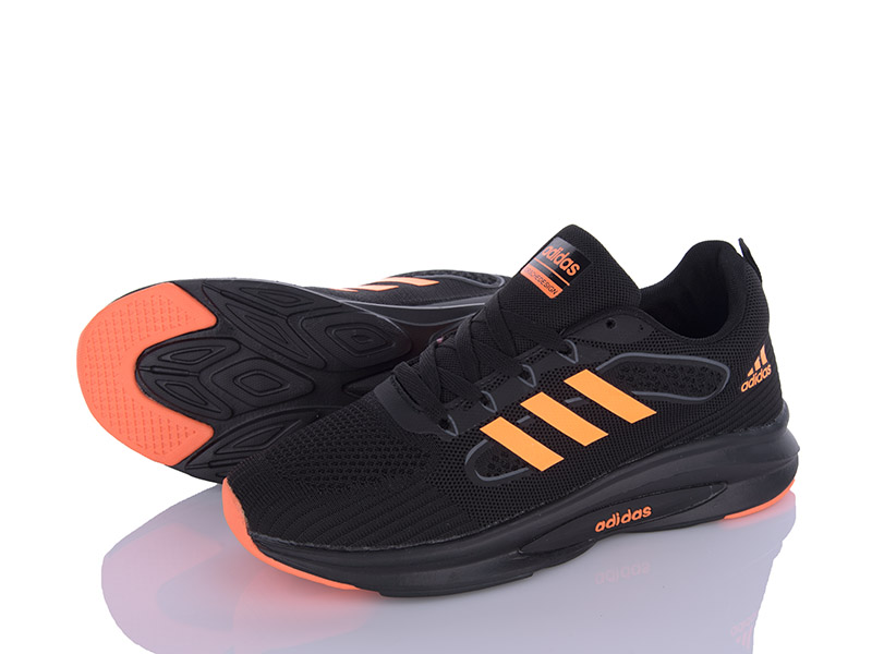Кроссовки VIOLETA (40-44) MB01-H240 black-orange (лето)