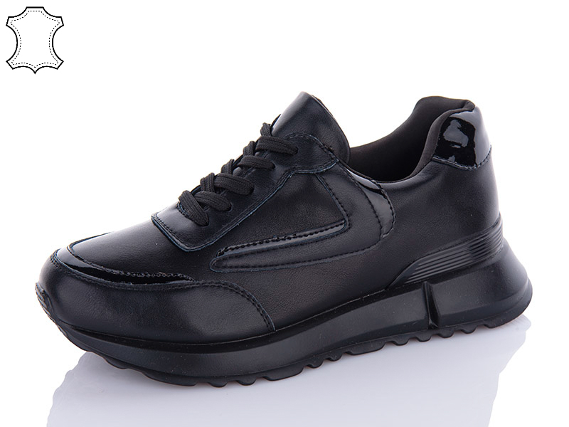 Кроссовки Yimeili (37-41) Y735-1 black (деми)