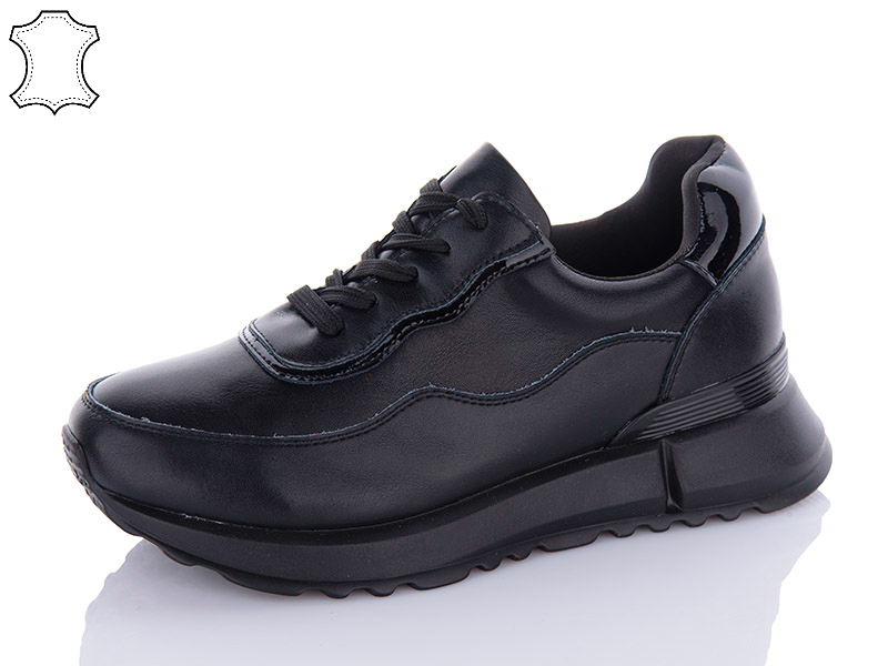 Кроссовки Yimeili (37-41) Y736-1 black (деми)
