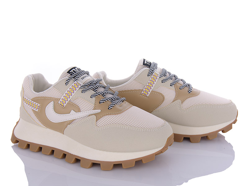 Кроссовки VIOLETA (36-41) 81-3-81-32 beige (деми)