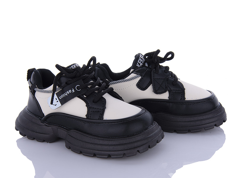 Кроссовки Clibee (31-36) LB68 black-white (деми)