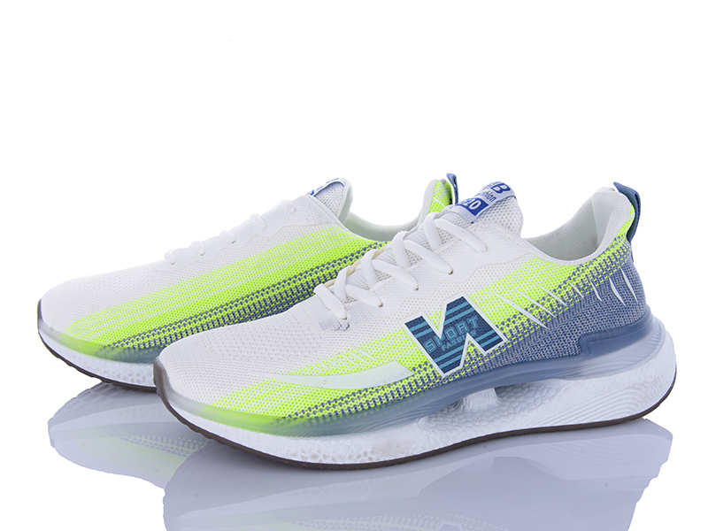 Кроссовки VIOLETA (40-45) HD25-176-38 white-blue (деми)