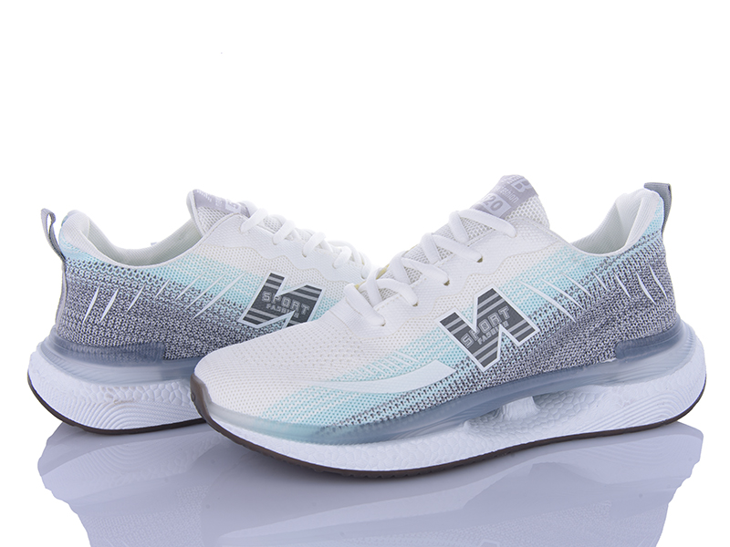 Кроссовки VIOLETA (40-45) HD25-176-38 white-grey (деми)