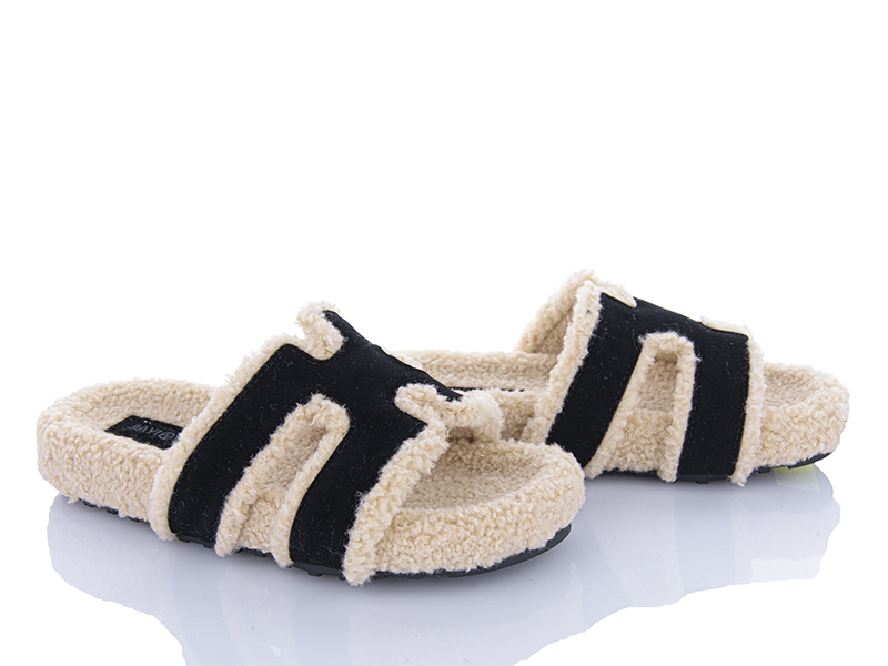 Тапочки Clibee (35-40) N6305 black (зима)