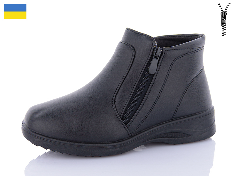 Ботинки QQ Shoes (38-43) D23 black (деми)