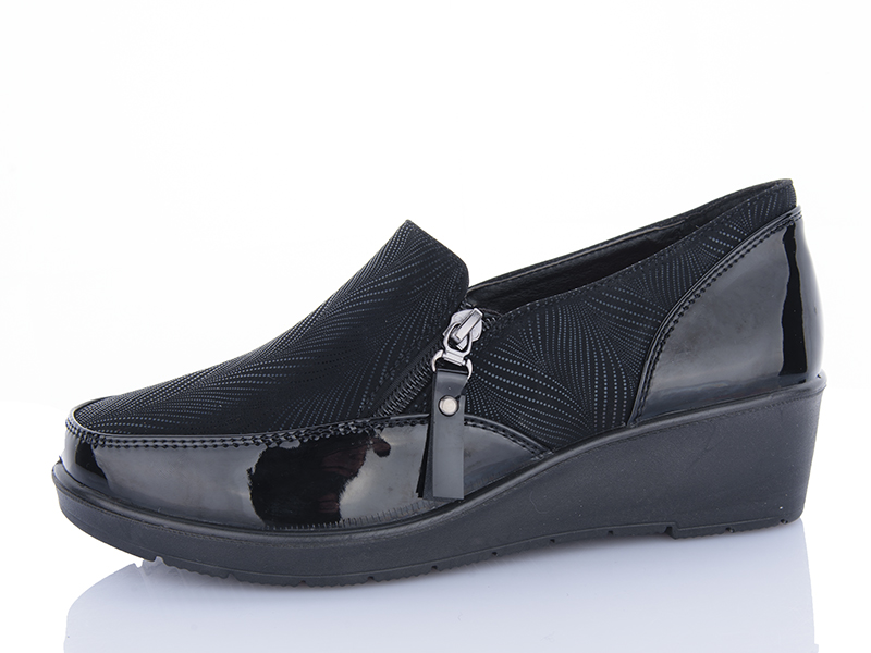 Туфли Minghong (37-42) 7710 black (деми)