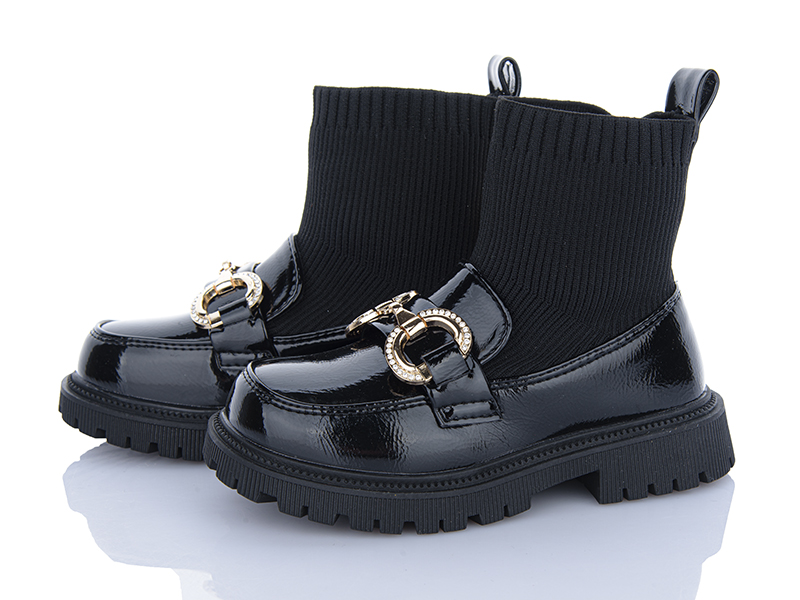 Ботинки Clibee (26-30) BA716 black (деми)