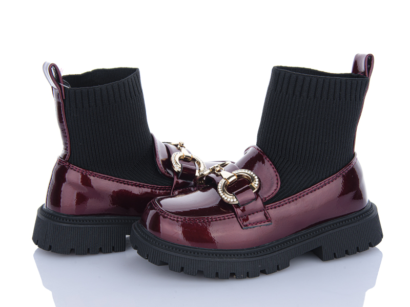 Ботинки Clibee (26-30) BA716 wine (деми)