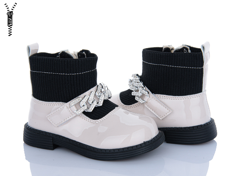 Ботинки Clibee (22-26) BP715 beige (деми)