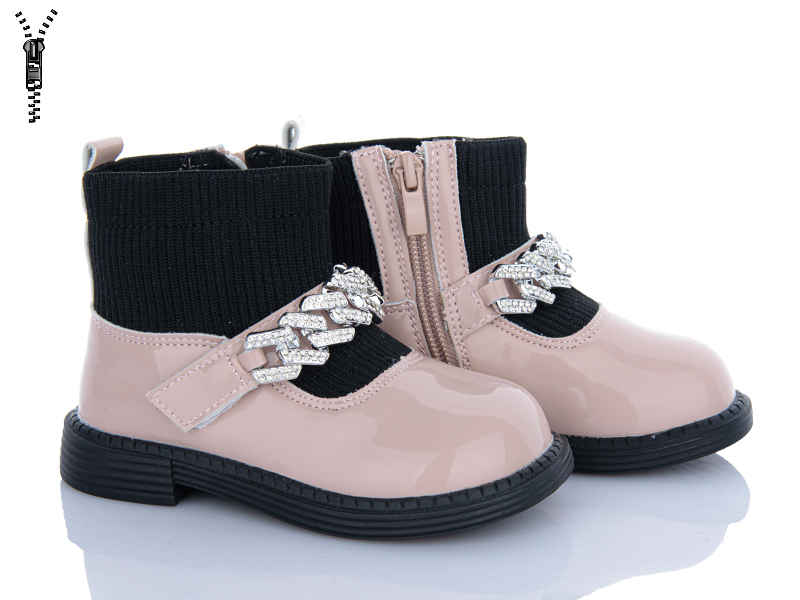 Ботинки Clibee (22-26) BP715 pink (деми)
