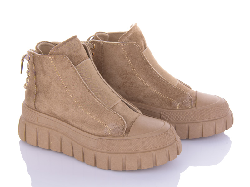 Ботинки VIOLETA (36-41) 20-956 khaki (деми)