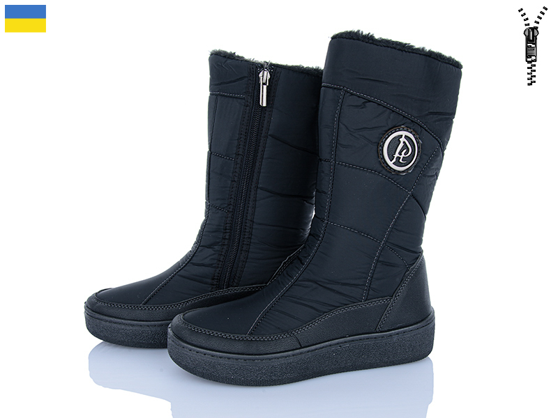 Дутики Paolla (37-42) 274 чорний (зима)