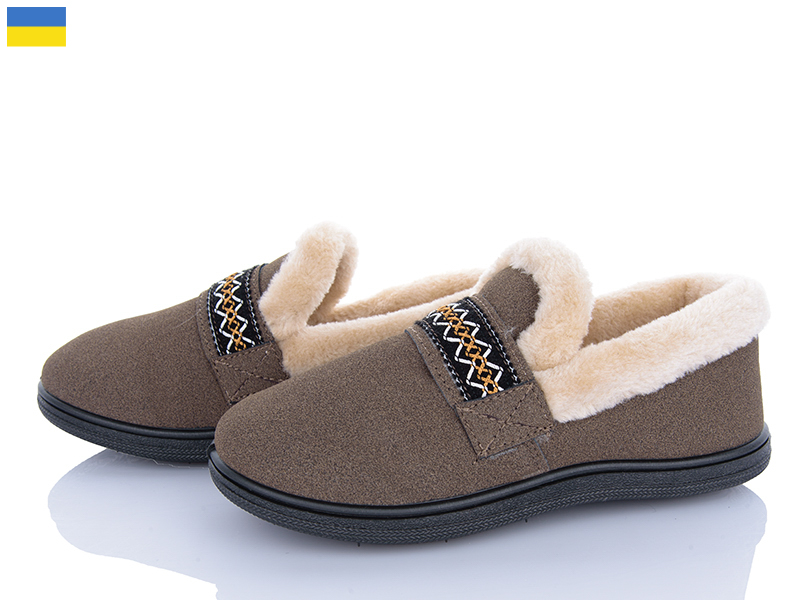 Тапочки Golden Lion (37-41) T06 коричневий (зима)