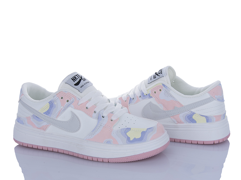 Кроссовки Леопард (36-40) W237 pink (деми)