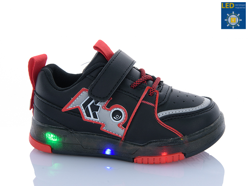 Кроссовки Sanlin (23-28) 6-1001LY LED (деми)