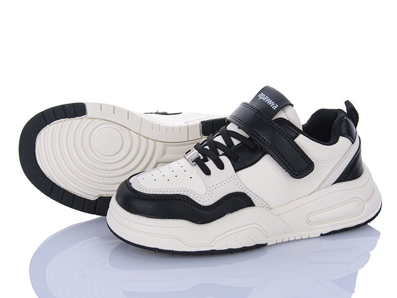 Кроссовки Clibee (31-36) T1211P black-beige (деми)