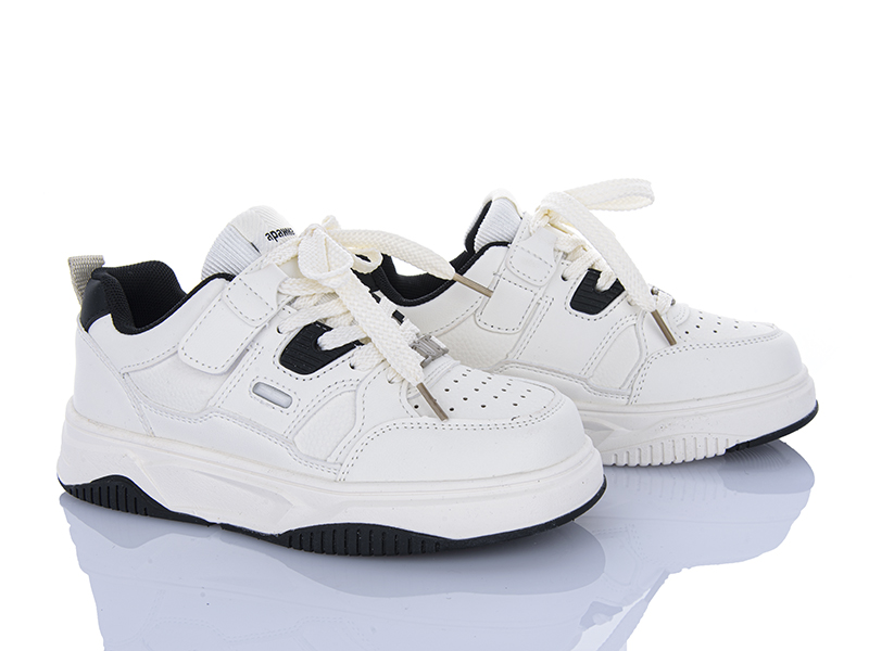 Кроссовки Clibee (32-37) T1215P black-white (деми)