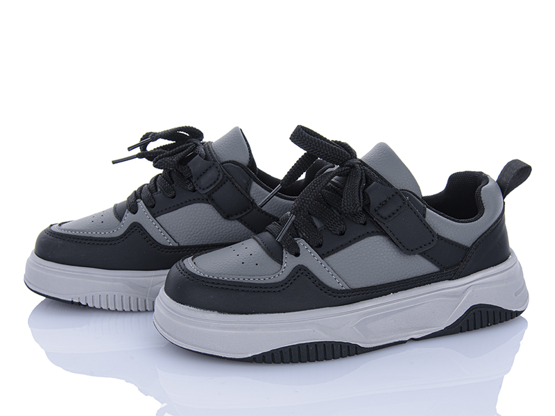 Кроссовки Clibee (32-37) TC931P black-grey (деми)