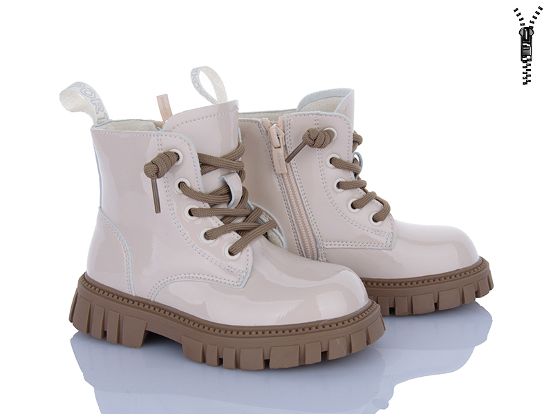 Ботинки Clibee (26-31) N421 фліс&nbsp; beige (деми)