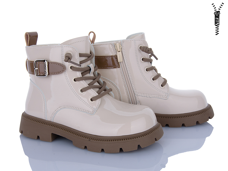 Ботинки Clibee (32-37) N631 фліс&nbsp; beige (деми)