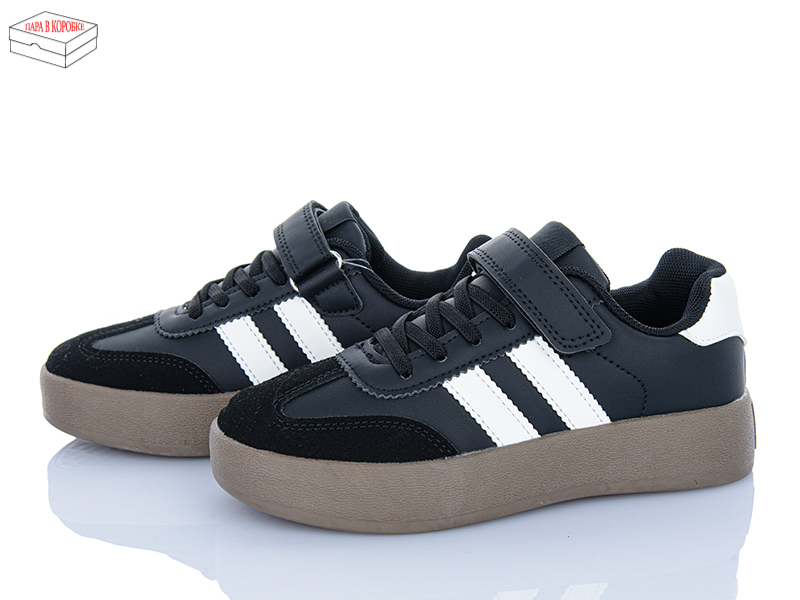Кроссовки Apawwa (32-37) LC823 black-white (деми)