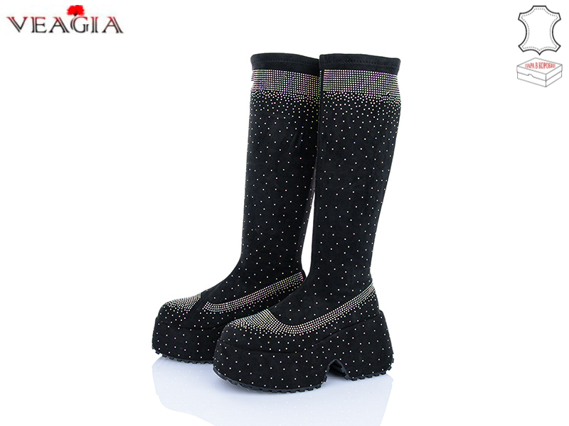 Сапоги ADA (36-40) 2366 black color (деми)