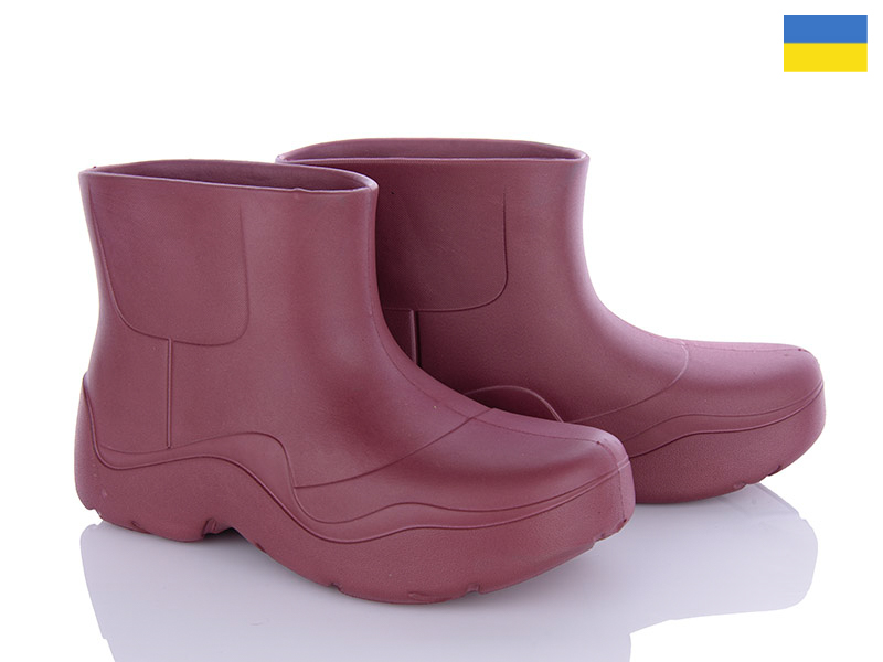 Сапоги Roks (37-41) Progress 960 бордовий (деми)