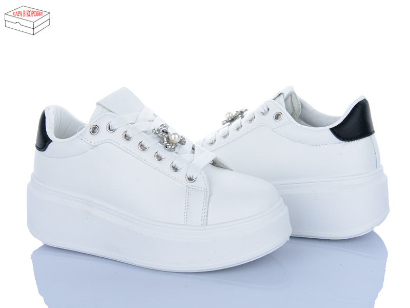 Кроссовки Lady Lily (36-41) YBK101 white (деми)