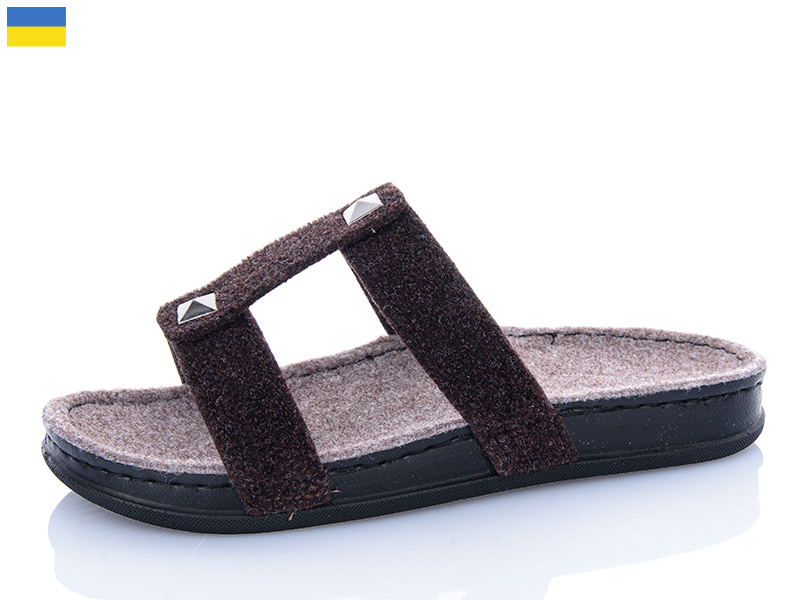 Тапочки Inblu (37-41) 1502 коричневий (деми)