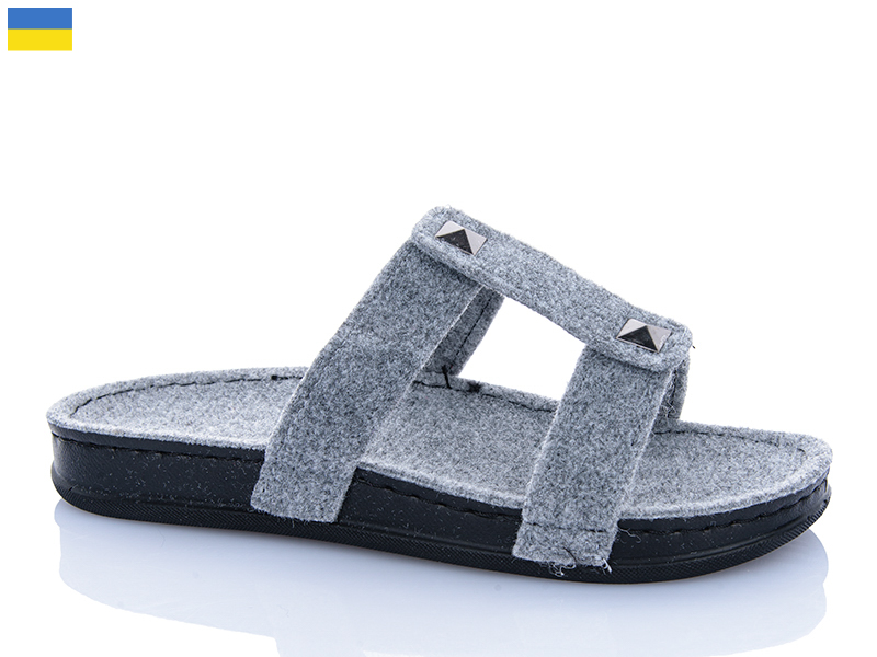 Тапочки Inblu (37-41) 1502 сірий (деми)